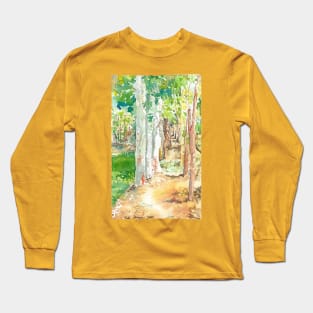 Forest Path on a Farm in Laos Long Sleeve T-Shirt